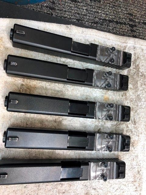 CNC optic cut slide